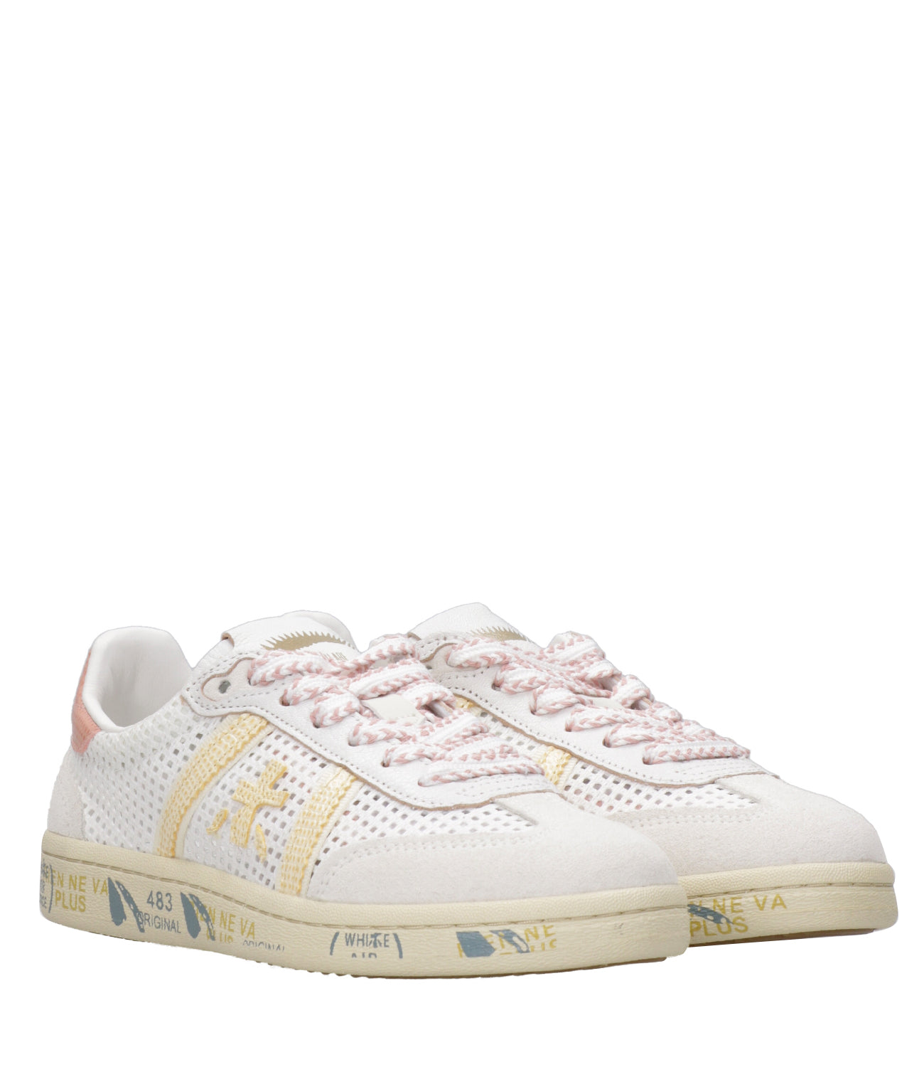 Premiata | Sneakers Bonnied Bianco Beige Rosa