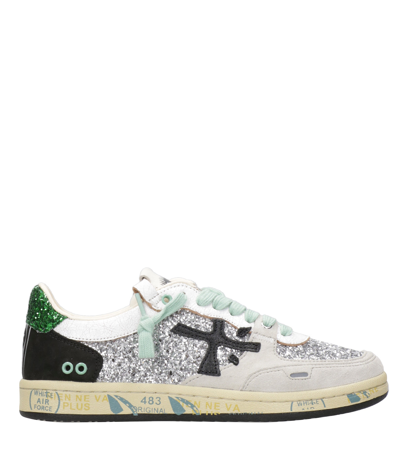 Premiata | Sneakers Bsktclad Argento Verde