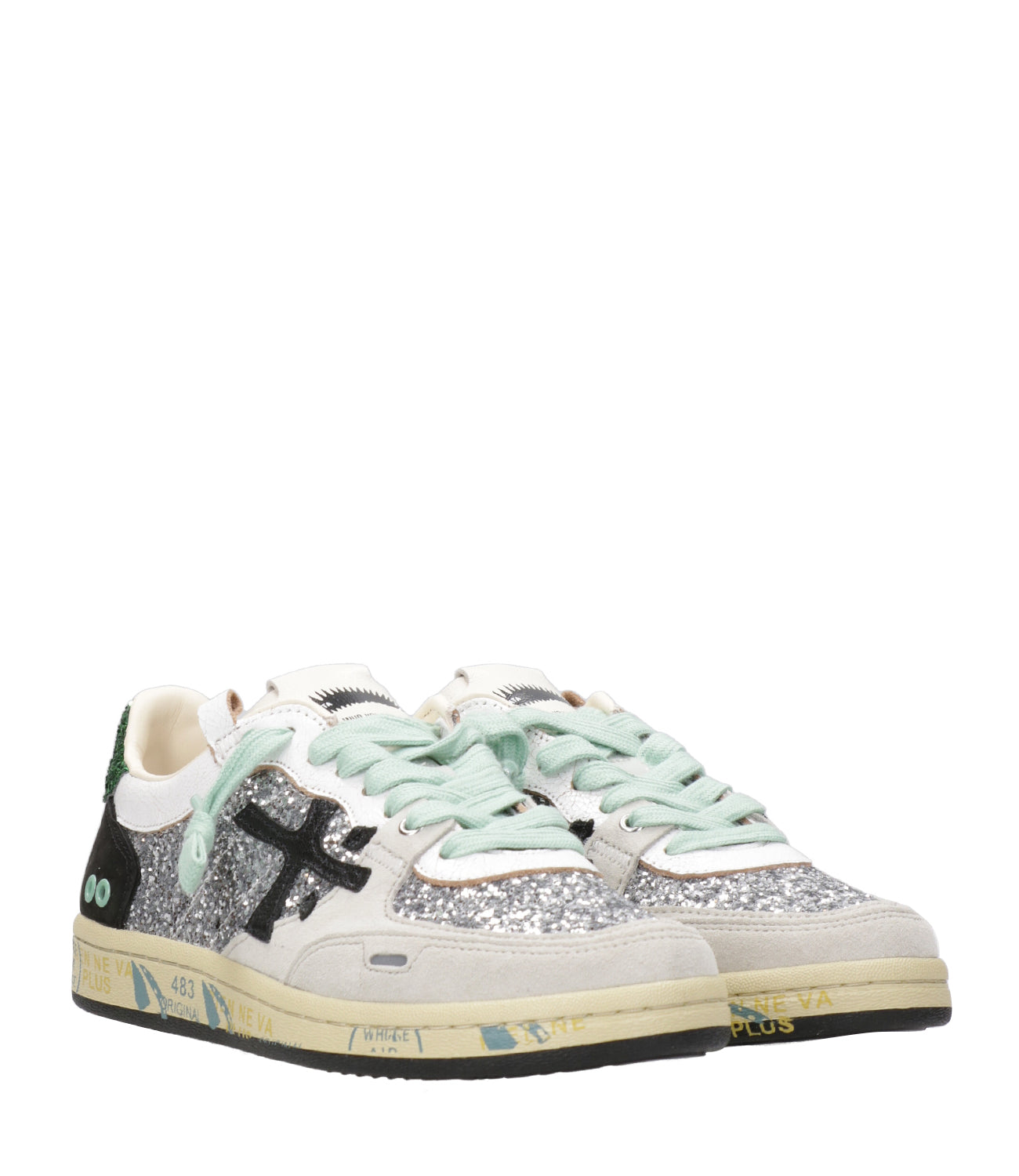 Premiata | Sneakers Bsktclad Argento Verde