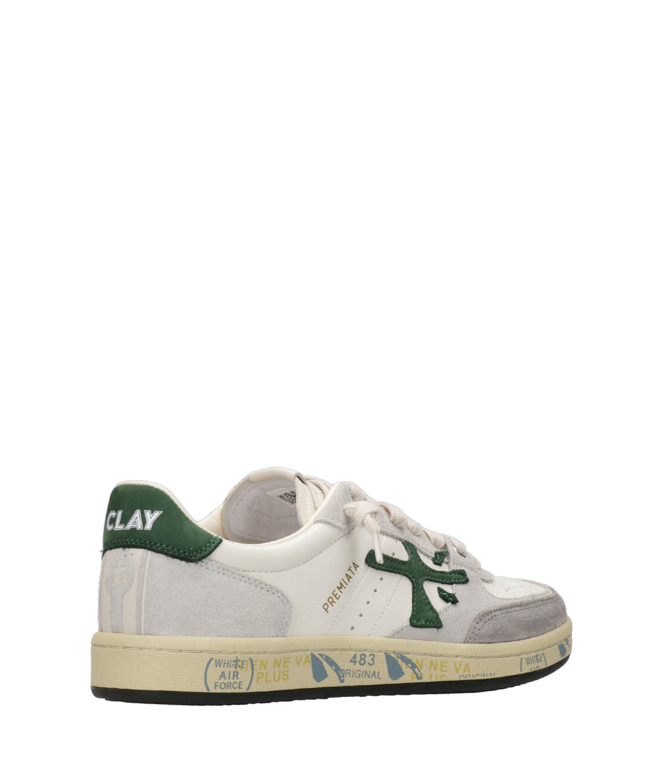 Premiata | Sneakers Bskt Clay Bianca e Oliva