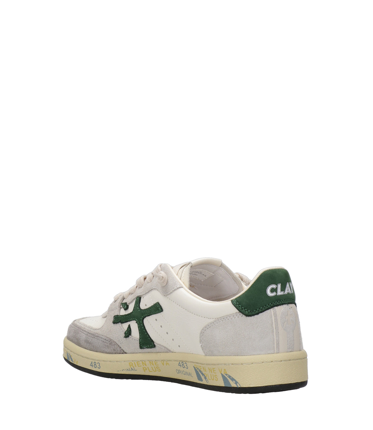 Premiata | Sneakers Bskt Clay Bianca e Oliva