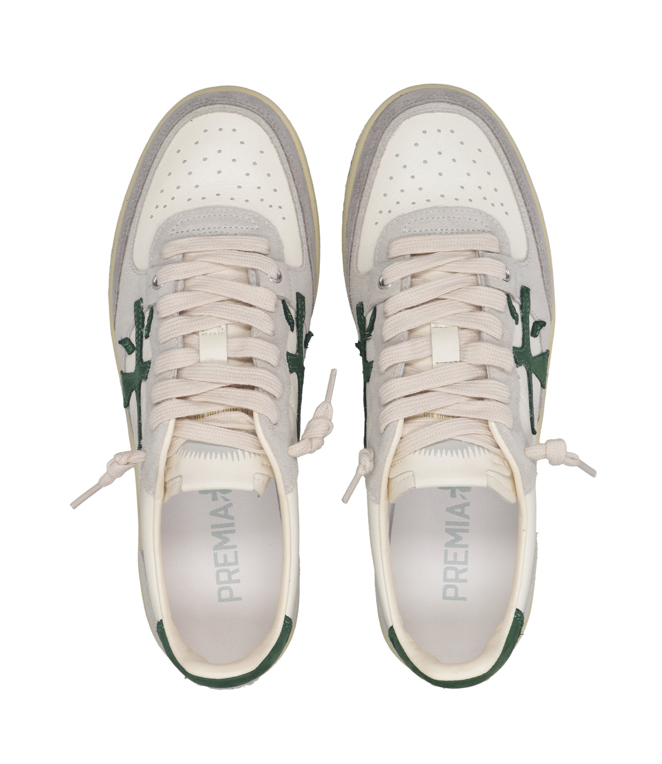 Premiata | Sneakers Bskt Clay Bianca e Oliva