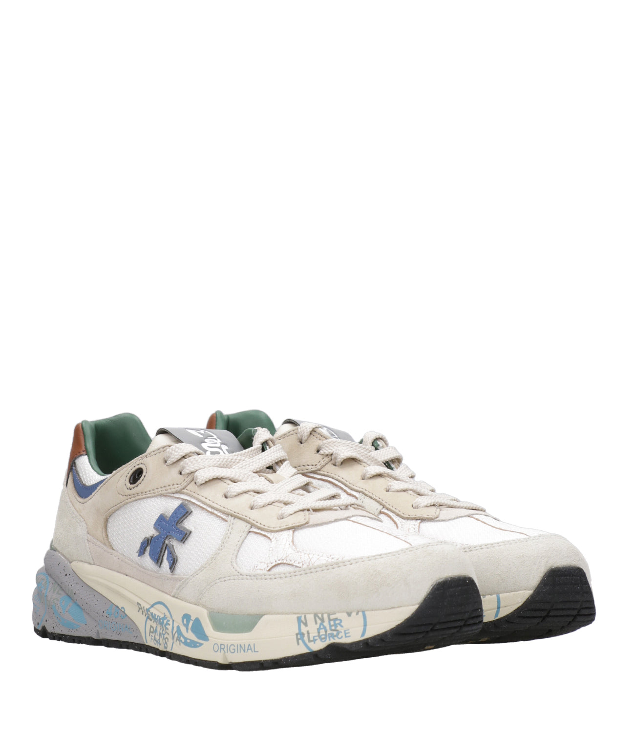 Premiata | Sneakers Mase Bianco Beige Ghiaccio