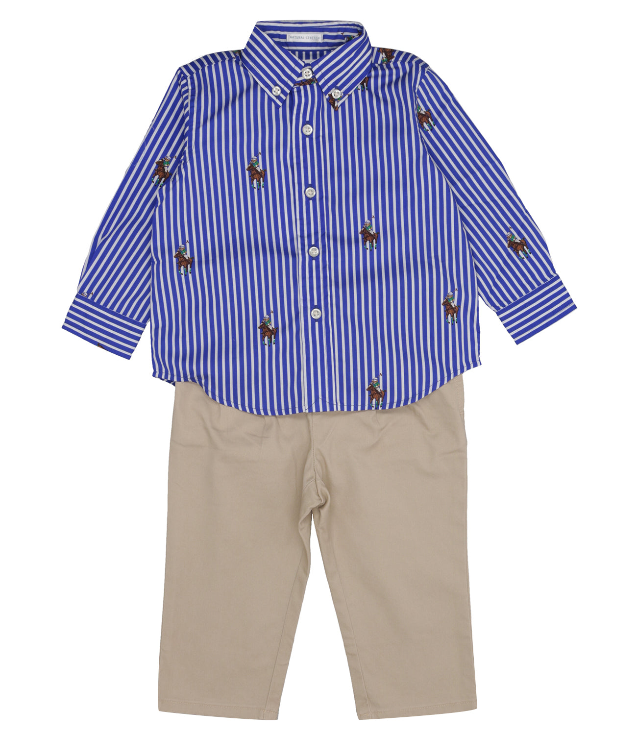 Ralph Lauren Childrenswear | Set Camicia e Pantalone Royal e Corda