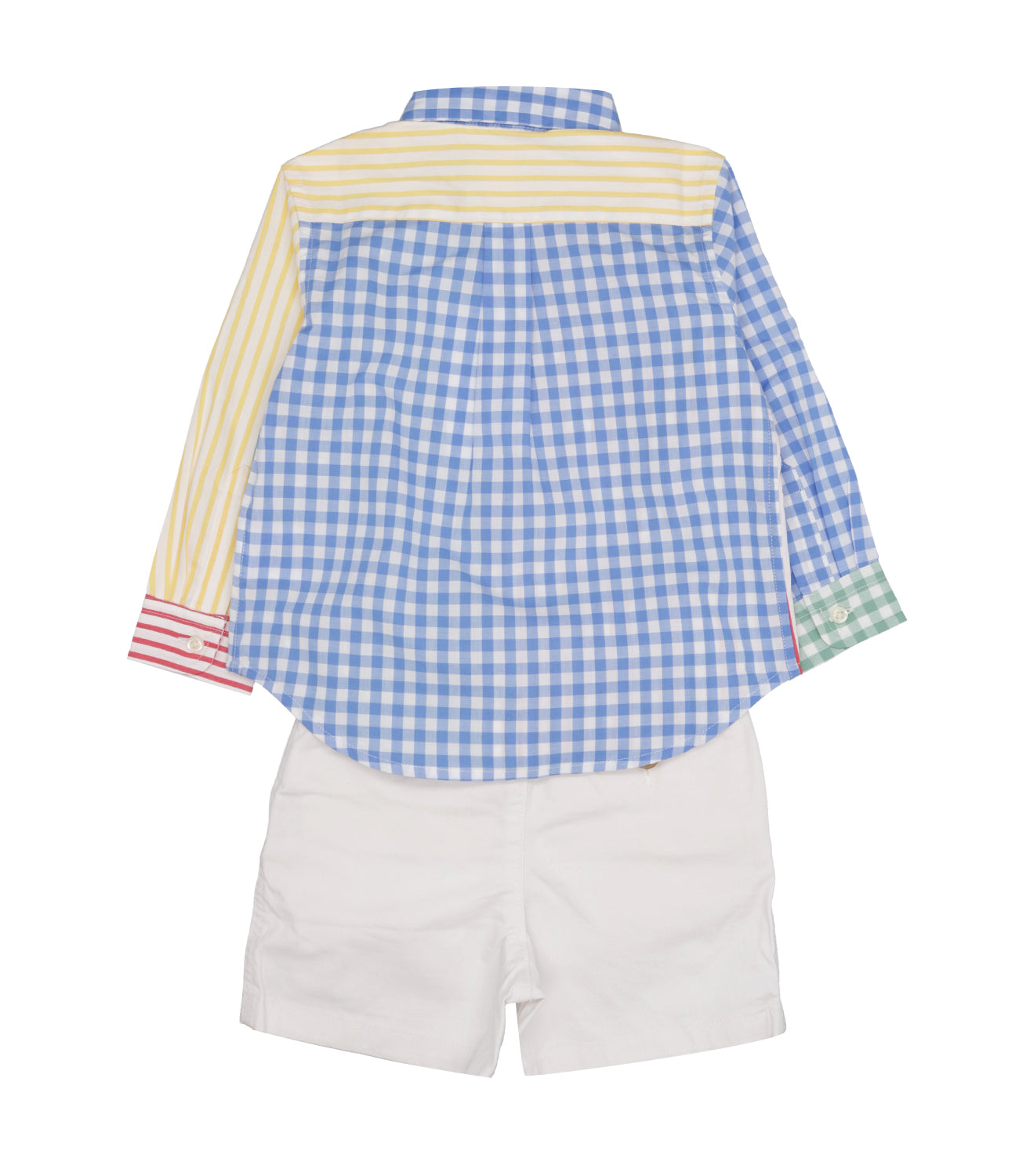 Ralph Lauren Childrenswear | Set Camicia Bermuda Rosso Verde Giallo