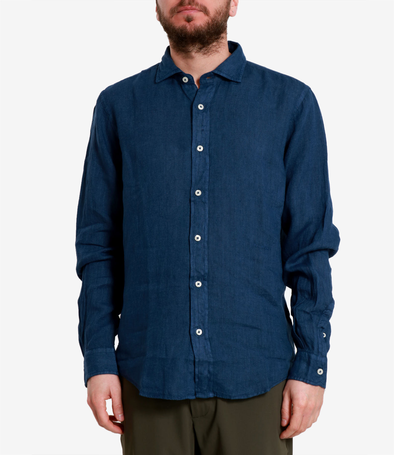 Roy Roger's | Camicia Pierce Blu navy