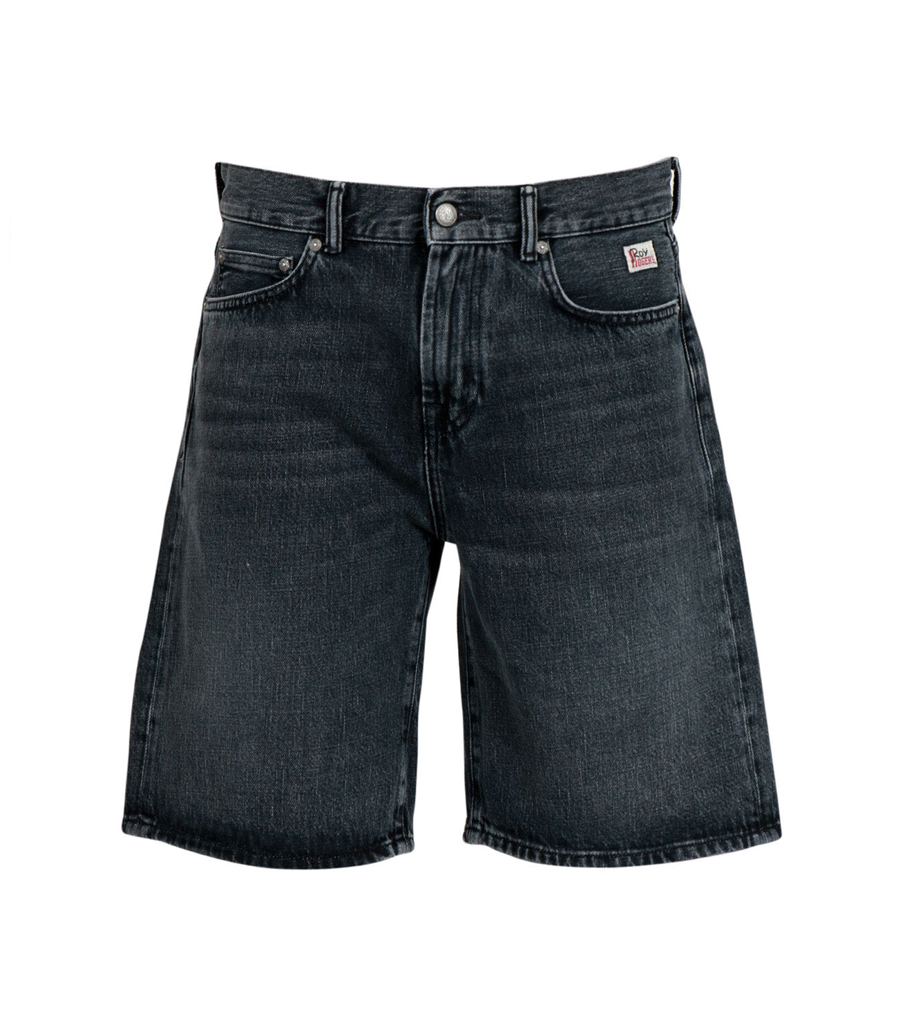 Roy Roger's | Bermuda Cult Wide Denim nero