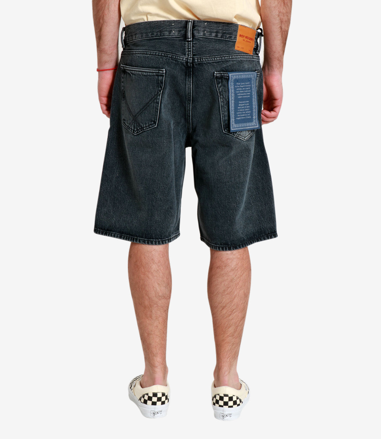 Roy Roger's | Bermuda Cult Wide Denim nero