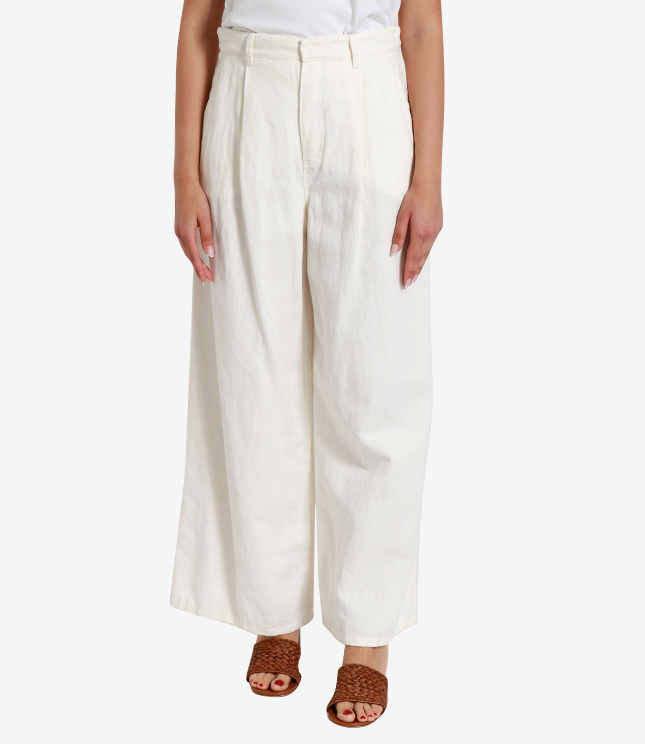 S Max Mara | Pantalone Smmaloa Bianco