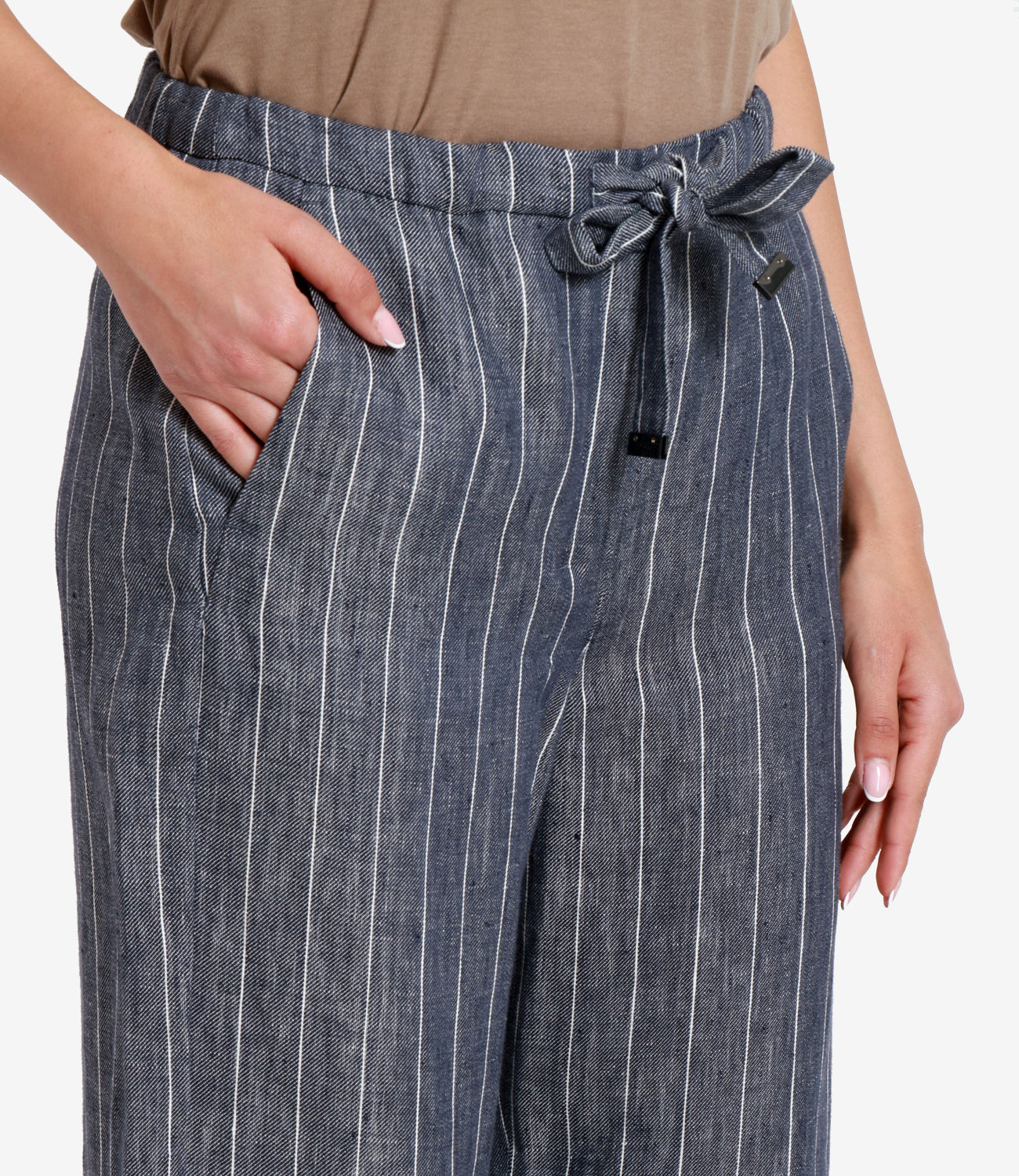 S Max Mara | Pantalone Cresta Blu marino