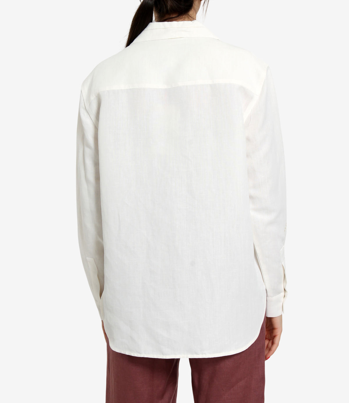 Semicouture | Camicia Olive Bianco Ottico