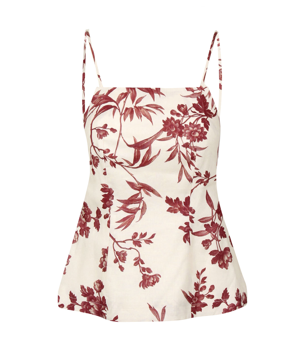 Semicouture | Top Lareyna Ecru Bordeaux
