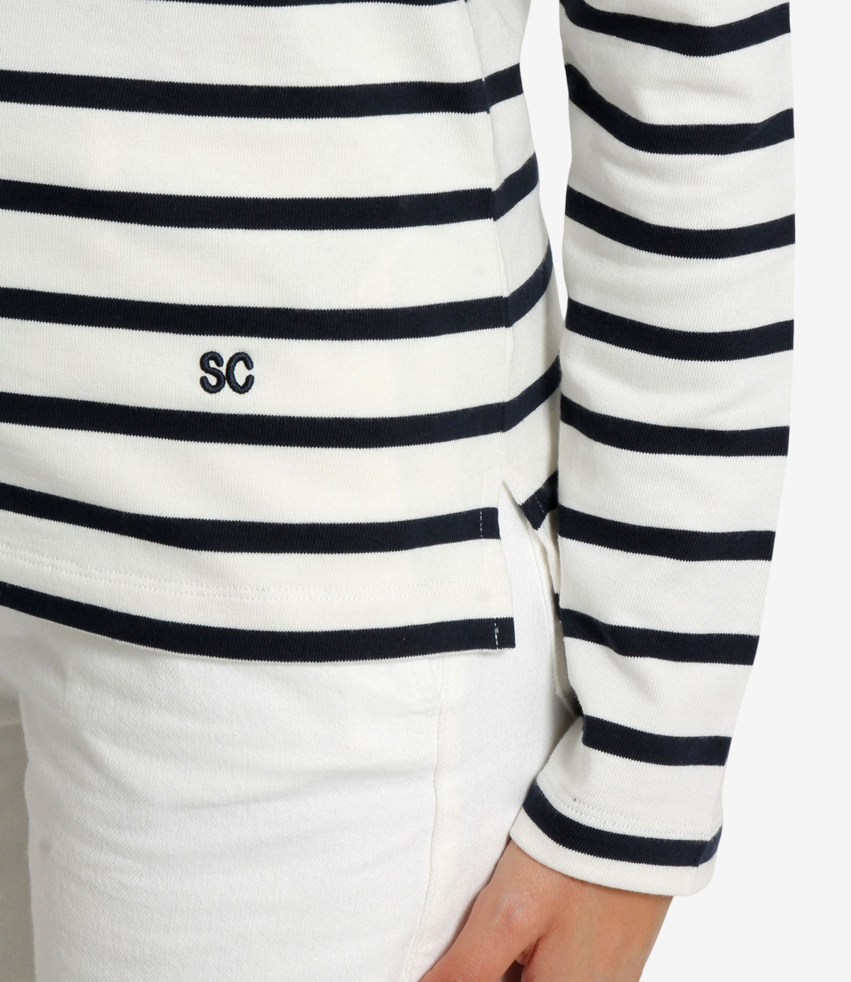 Semicouture | Maglia Carmelita Bianco Blu navy