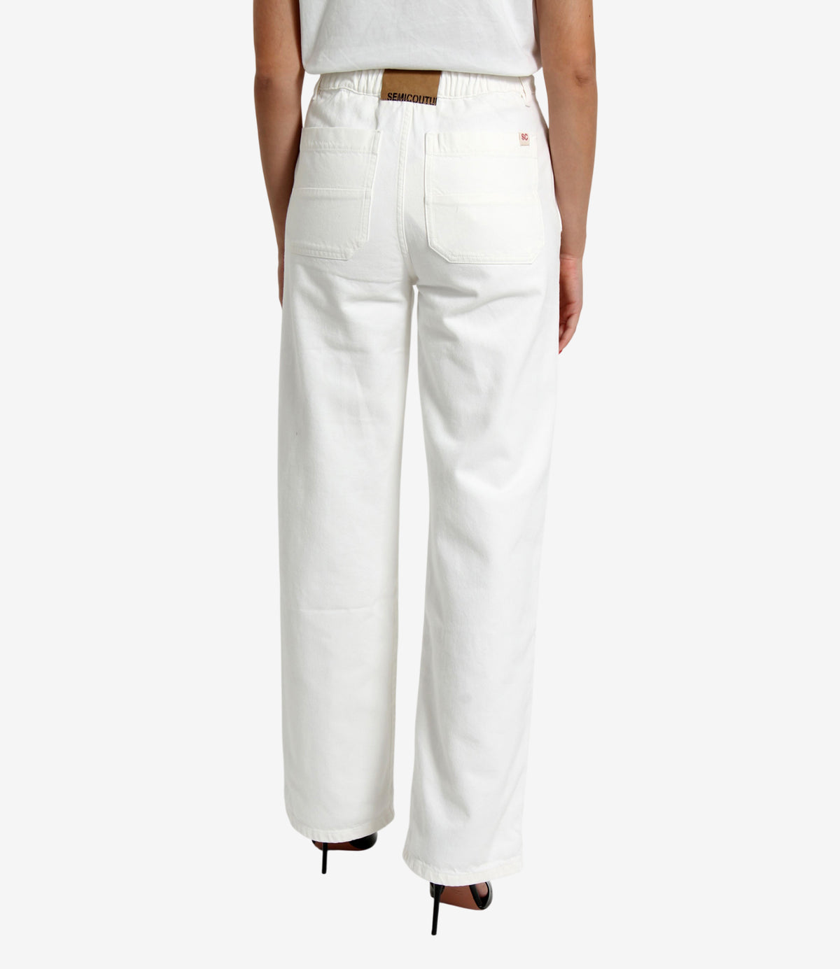 Semicouture | Pantalone Daria Bianco