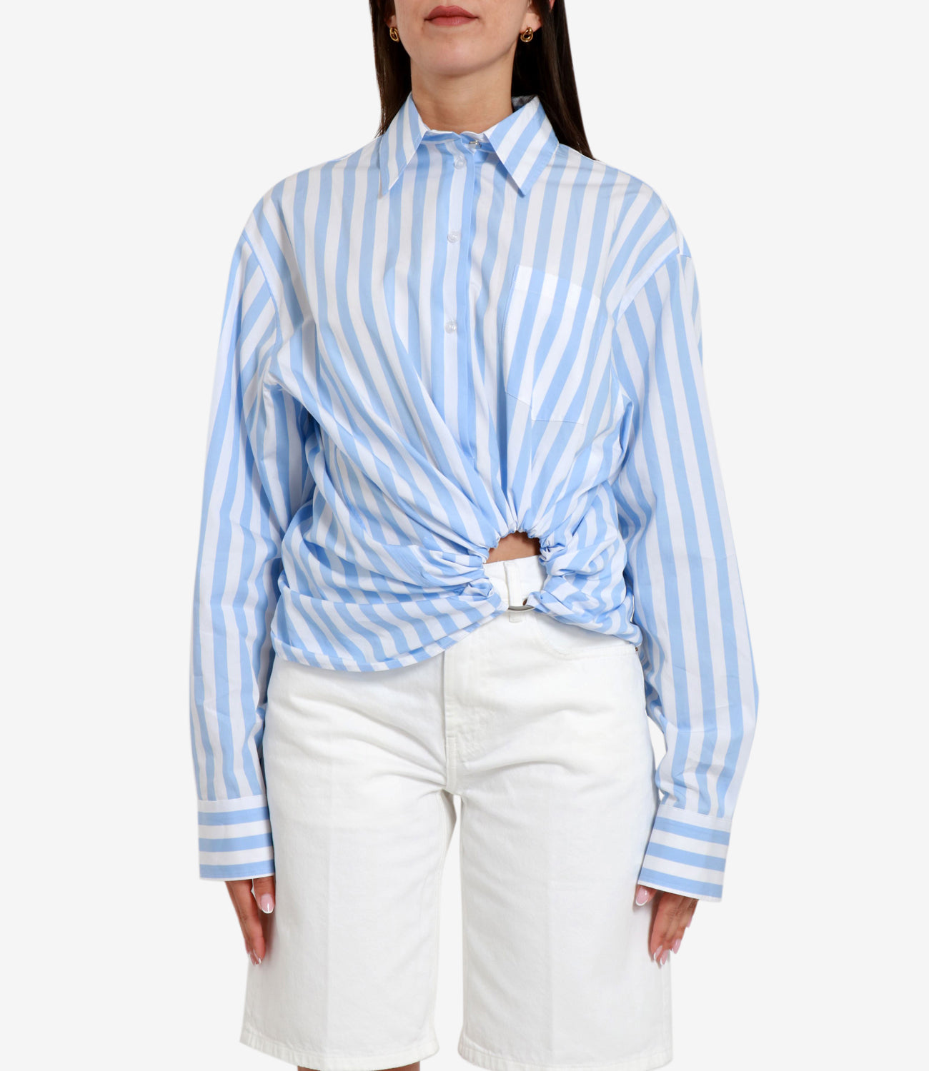 Sportmax | Camicia Palmizi Bianco Celeste
