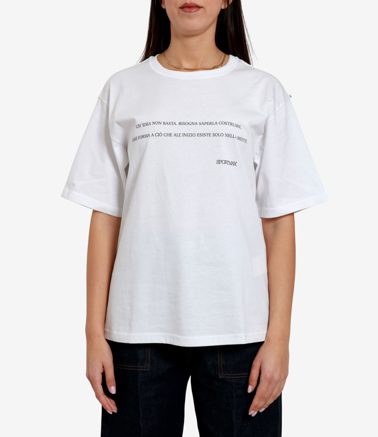 Sportmax | T-Shirt Spdquiete Bianco ottico