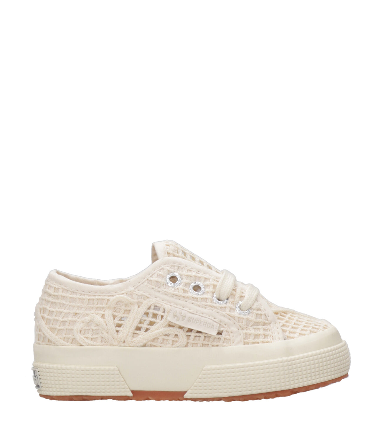 Superga Kids | Sneakers 2750 Net Flower Crochet Beige Bianco