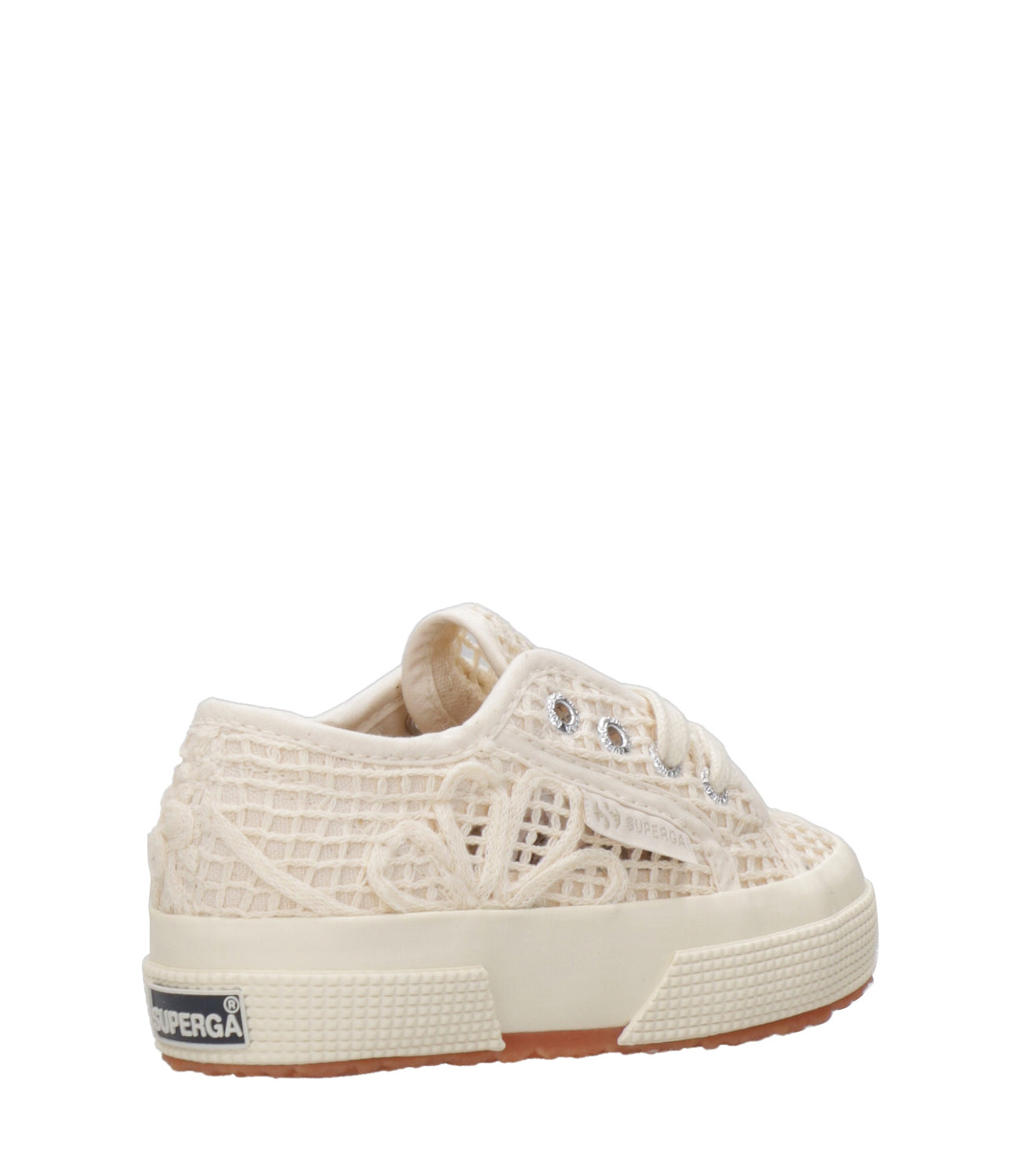 Superga Kids | Sneakers 2750 Net Flower Crochet Beige Bianco