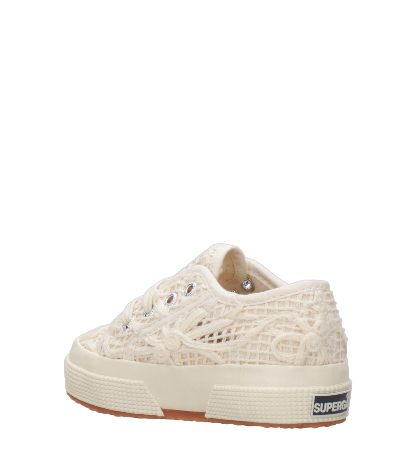 Superga Kids | Sneakers 2750 Net Flower Crochet Beige Bianco