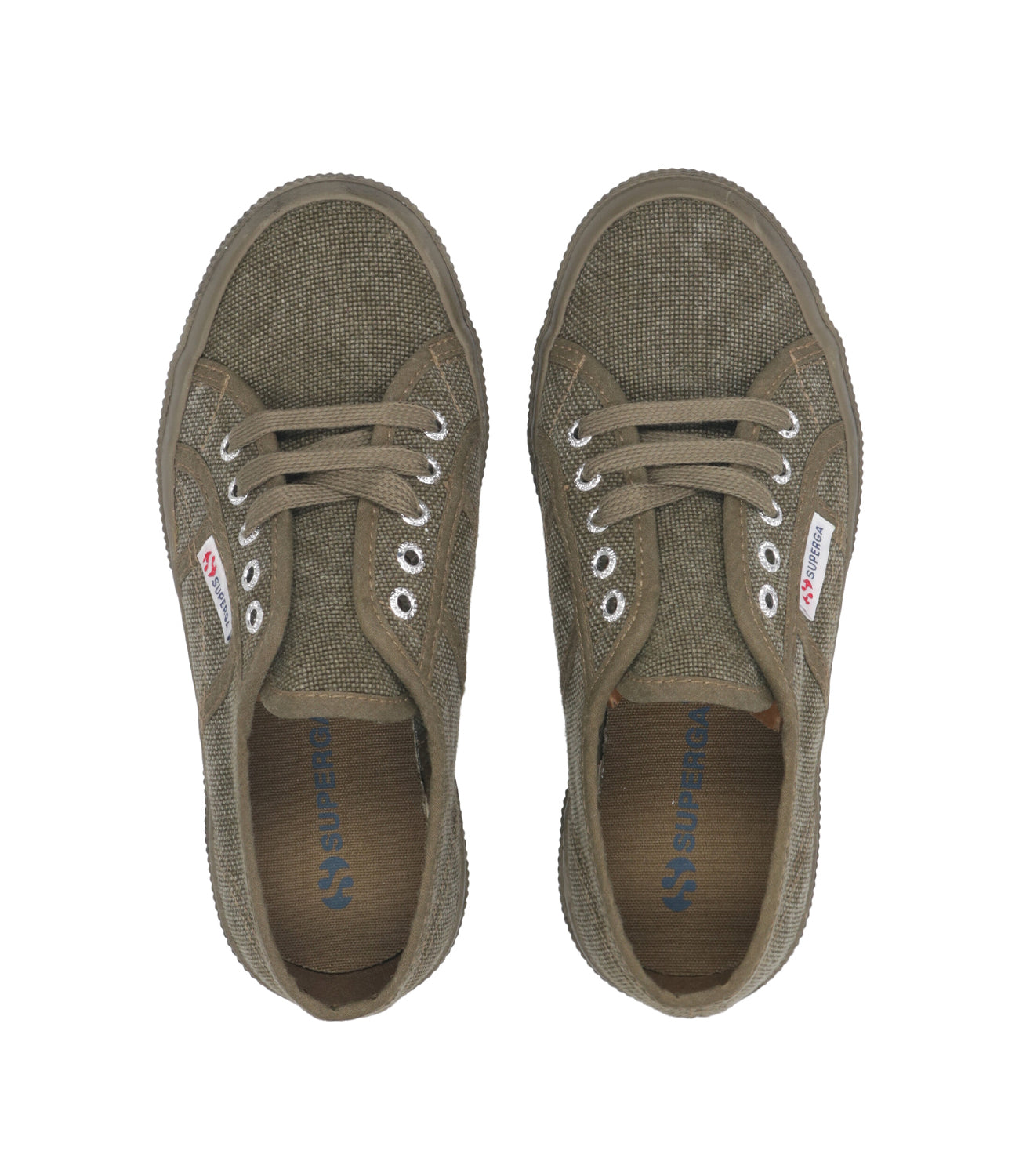 Superga Kids | Sneakers 2750 Cotton Stone Wash Verde militare