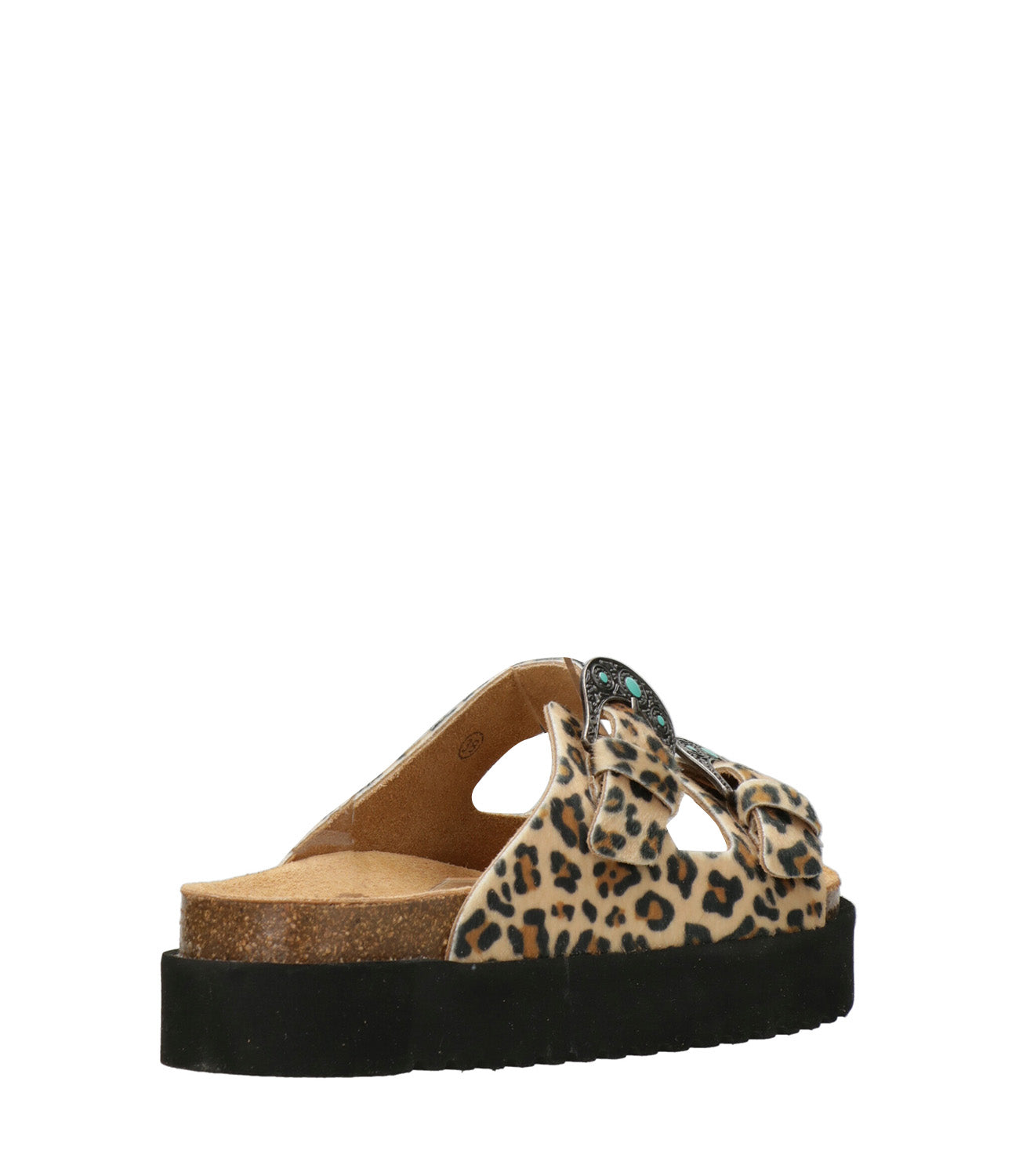 Taji | Ciabatta Buckle Platform Leopardo Leopardo