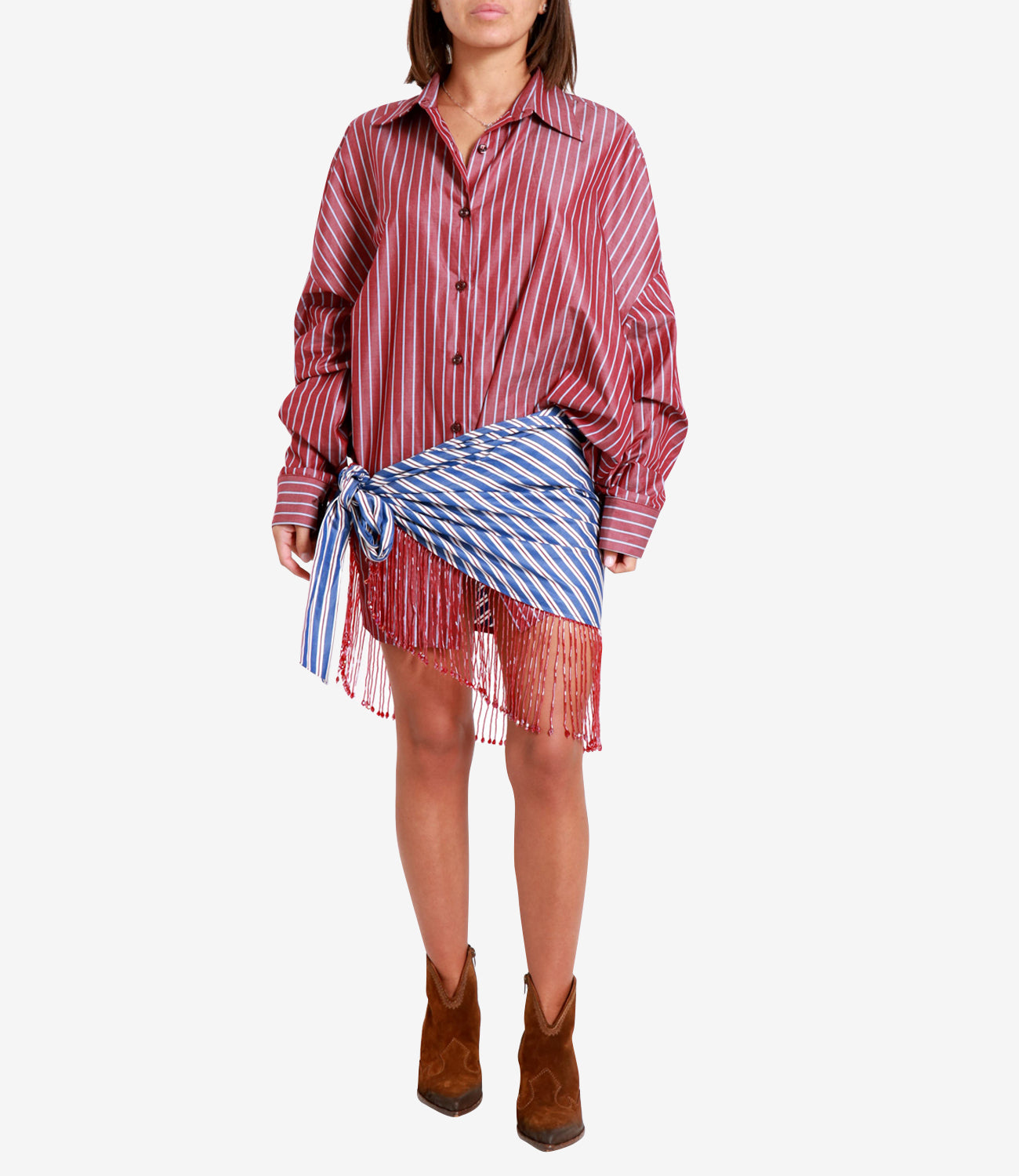 The Andamane | Abito Jolene Rosso Celeste