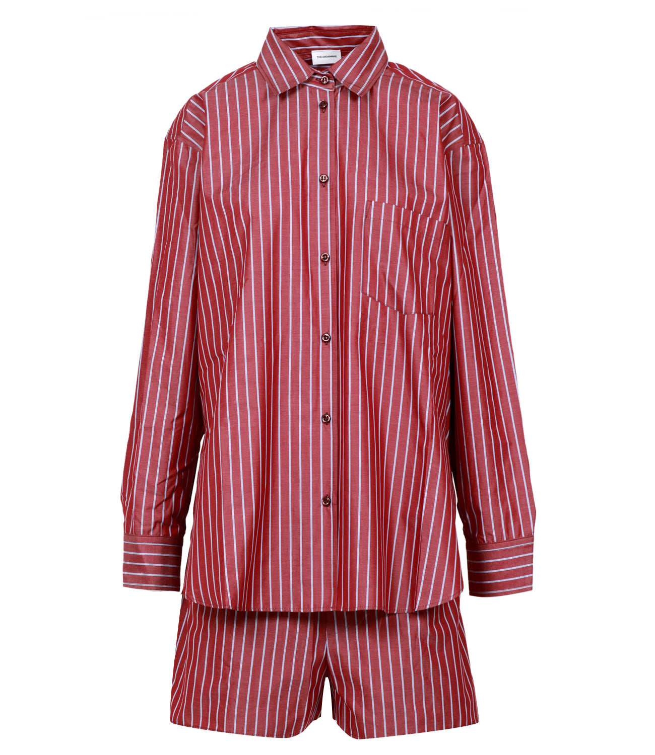 The Andamane | Set Camicia Bermuda Georgiana Rosso Celeste