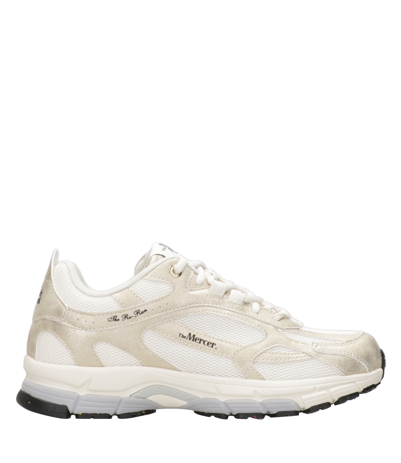 The Mercer Brand | Sneakers The Re Run Metallic Bianco Oro
