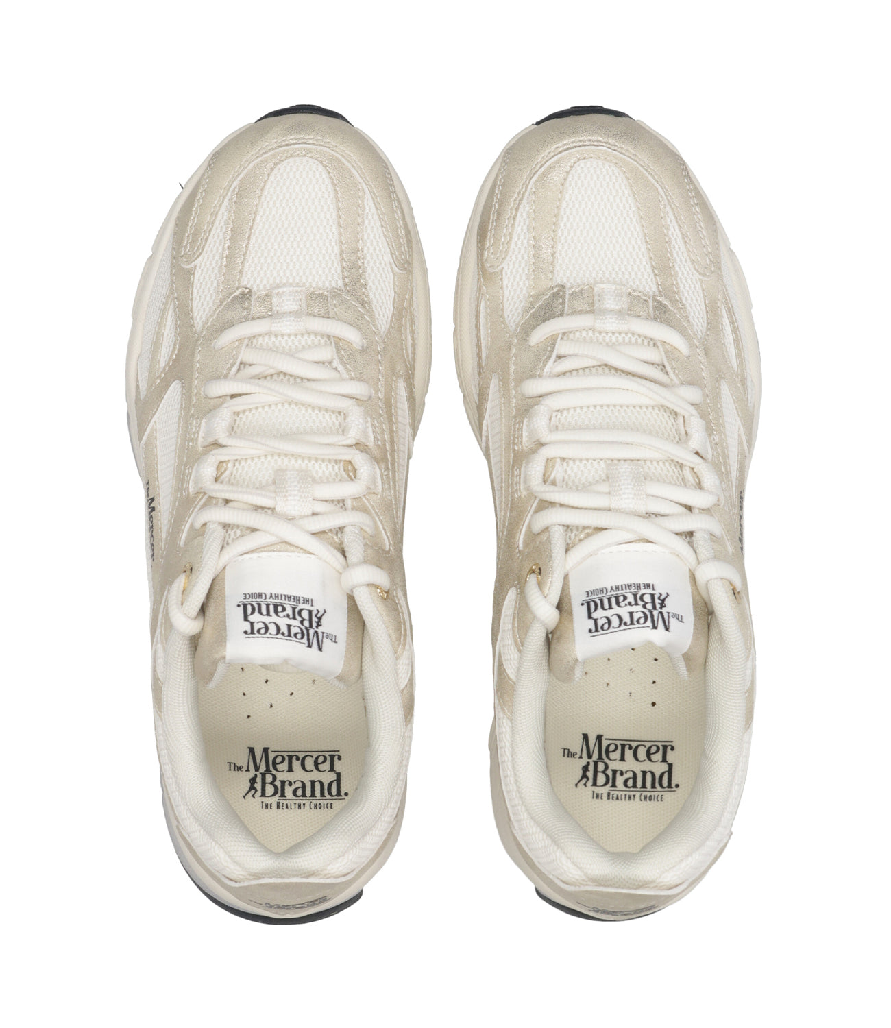 The Mercer Brand | Sneakers The Re Run Metallic Bianco Oro