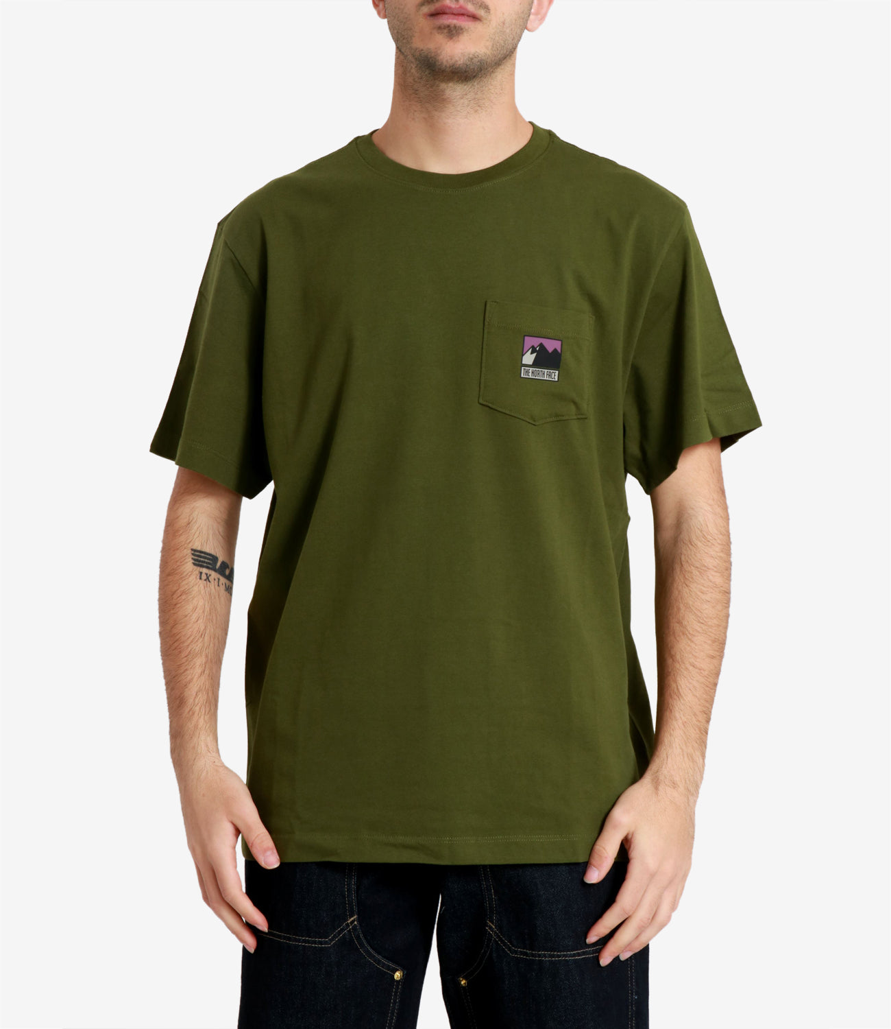 The North Face | T-Shirt M Mountain Logo Rlx Verde militare