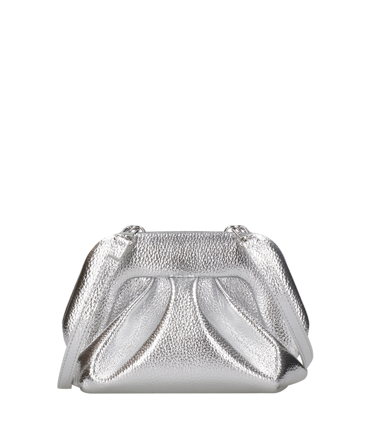 Themoirè | Pochette Bios Small Bottalato Laminato Argento