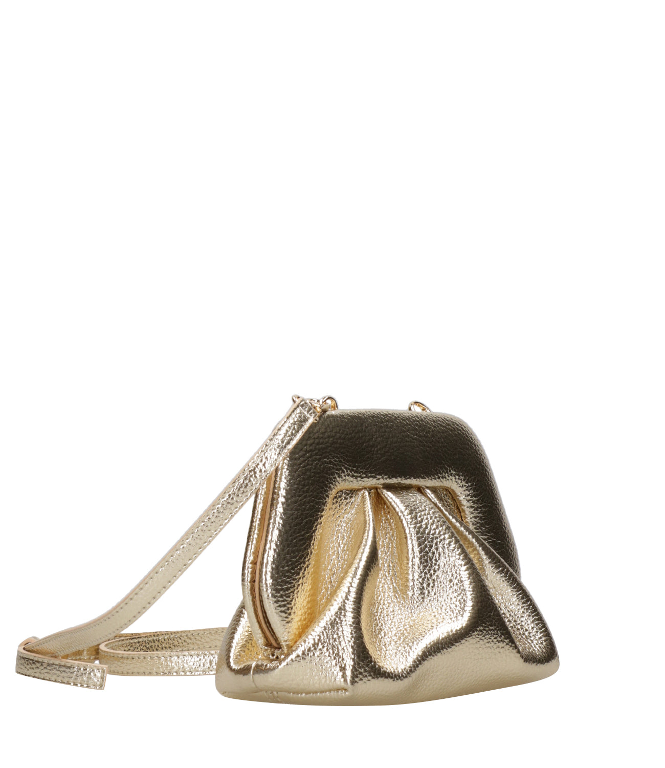 Themoirè | Pochette Bios Small Bottalato Laminato Oro