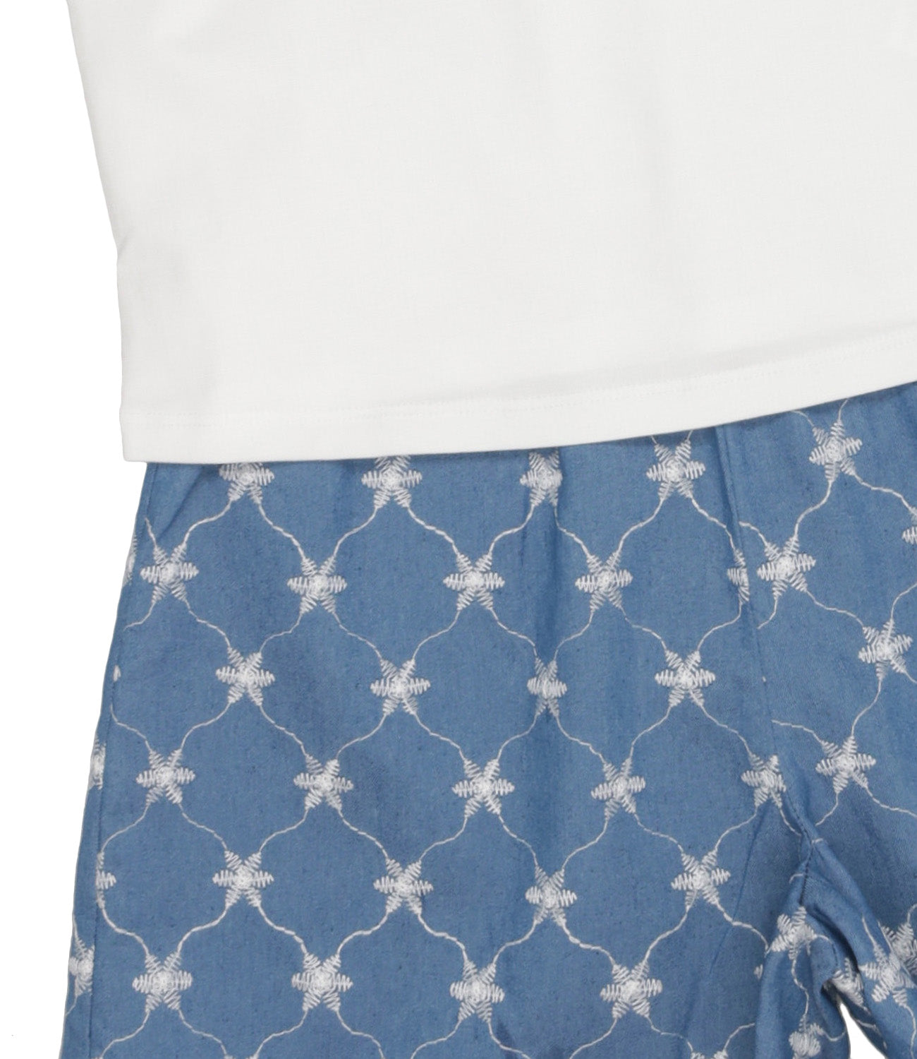 Twinset Kids | Set T-Shirt Shorts Denim medio