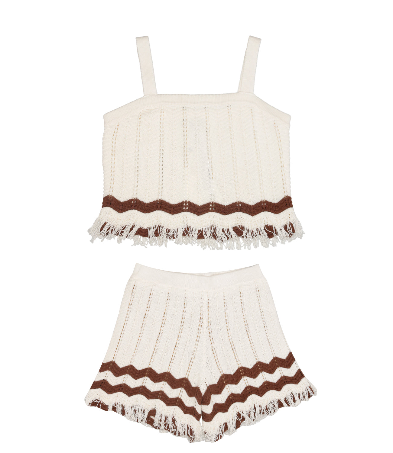 Twinset Kids | Set Top Shorts Beige Marrone