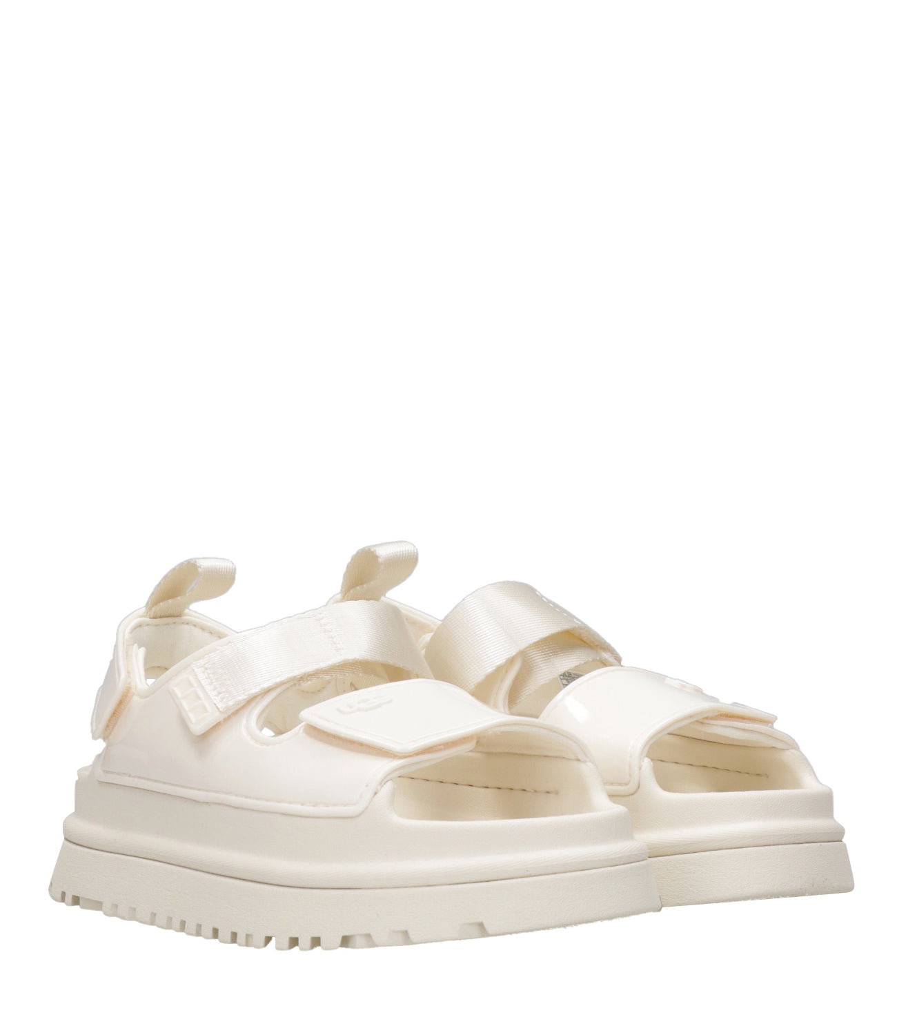 UGG Kids | Sandalo K Goldenglow Glossy Sparkles Bianco sporco