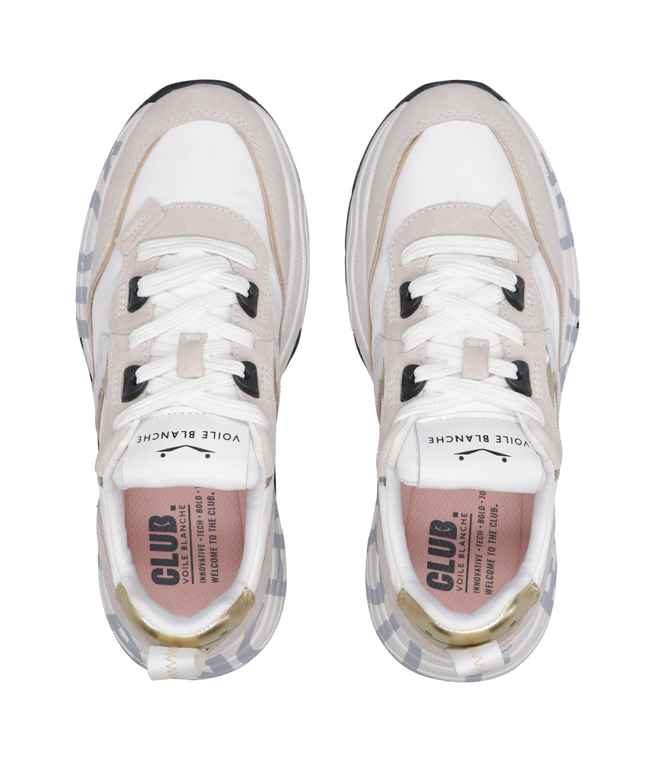 Voile Blanche | Sneakers Club 105 Bianco Oro