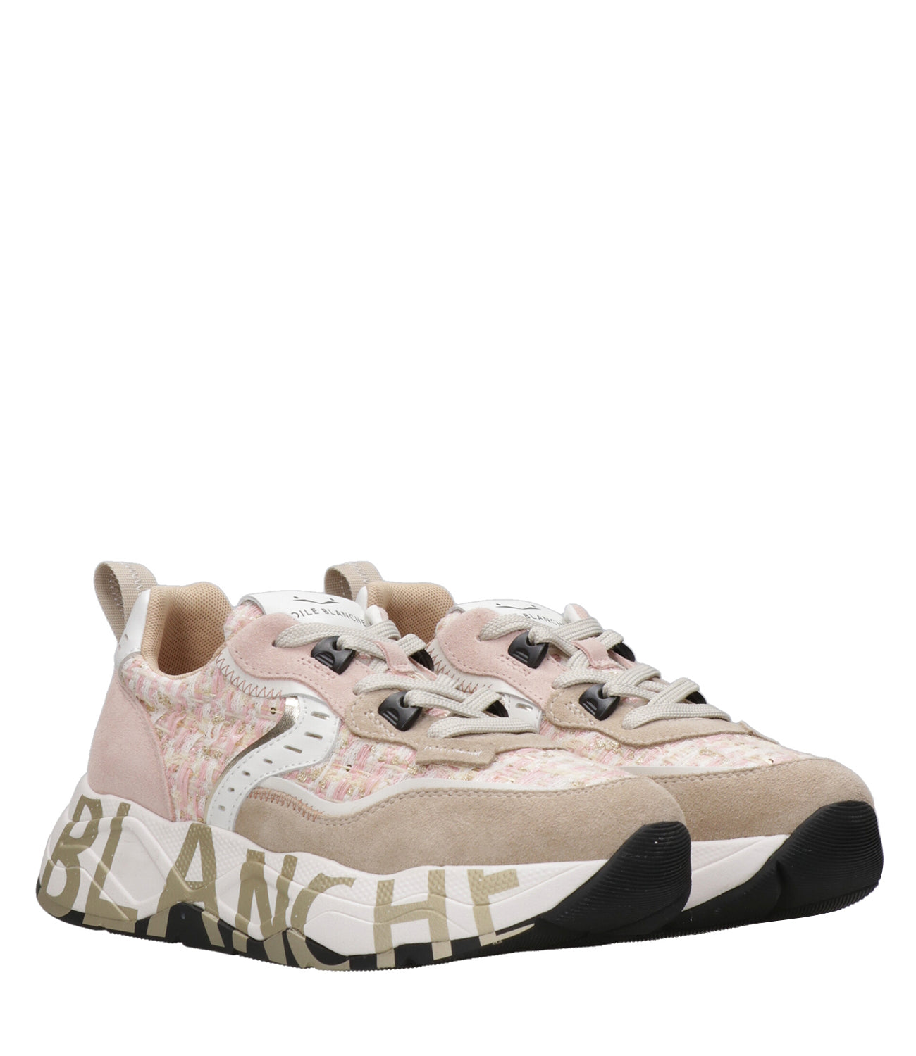 Voile Blanche | Sneakers Club105 Rosa e Beige