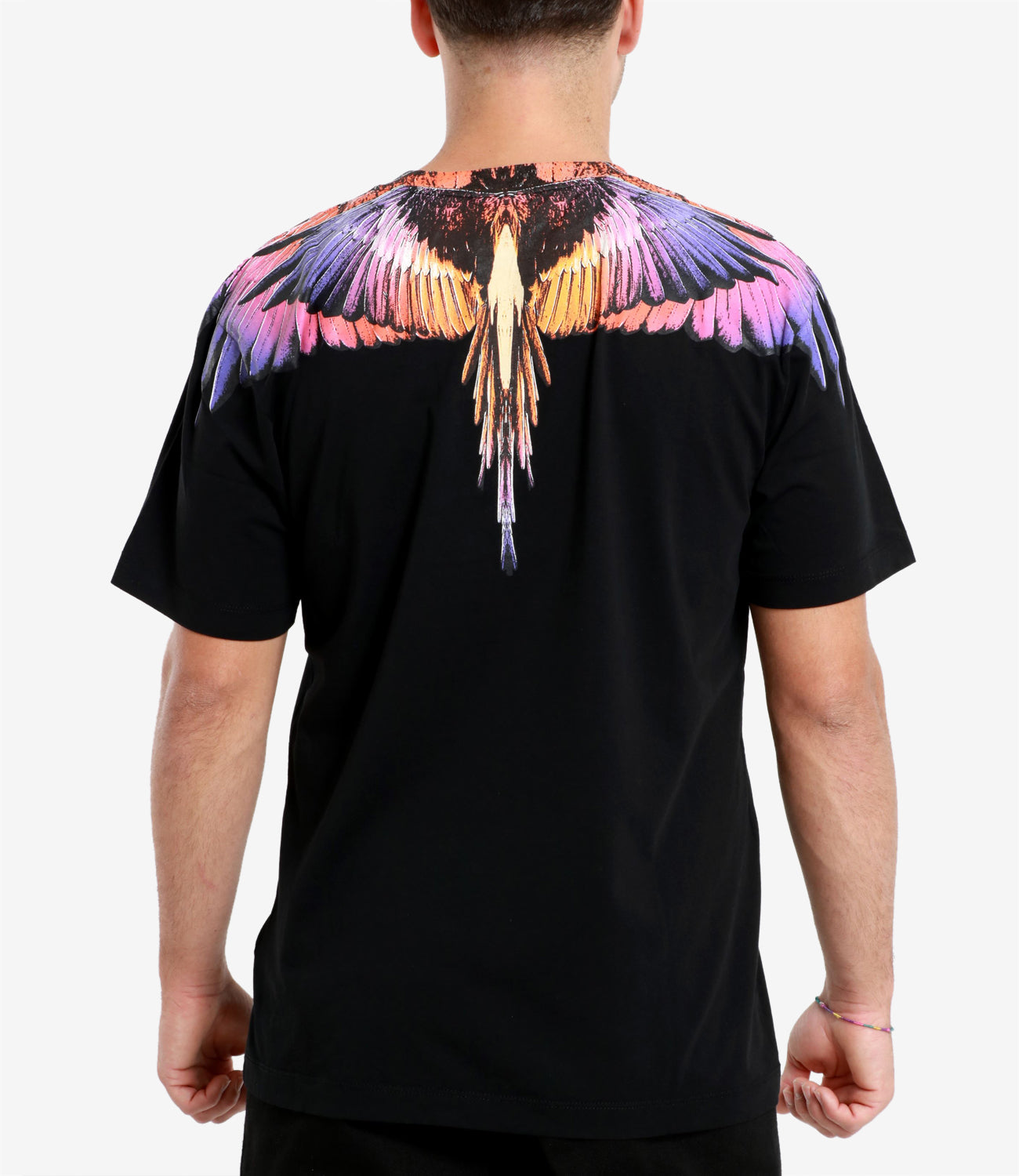 Marcelo Burlon | T-Shirt Icon Wings Nero e Rosa