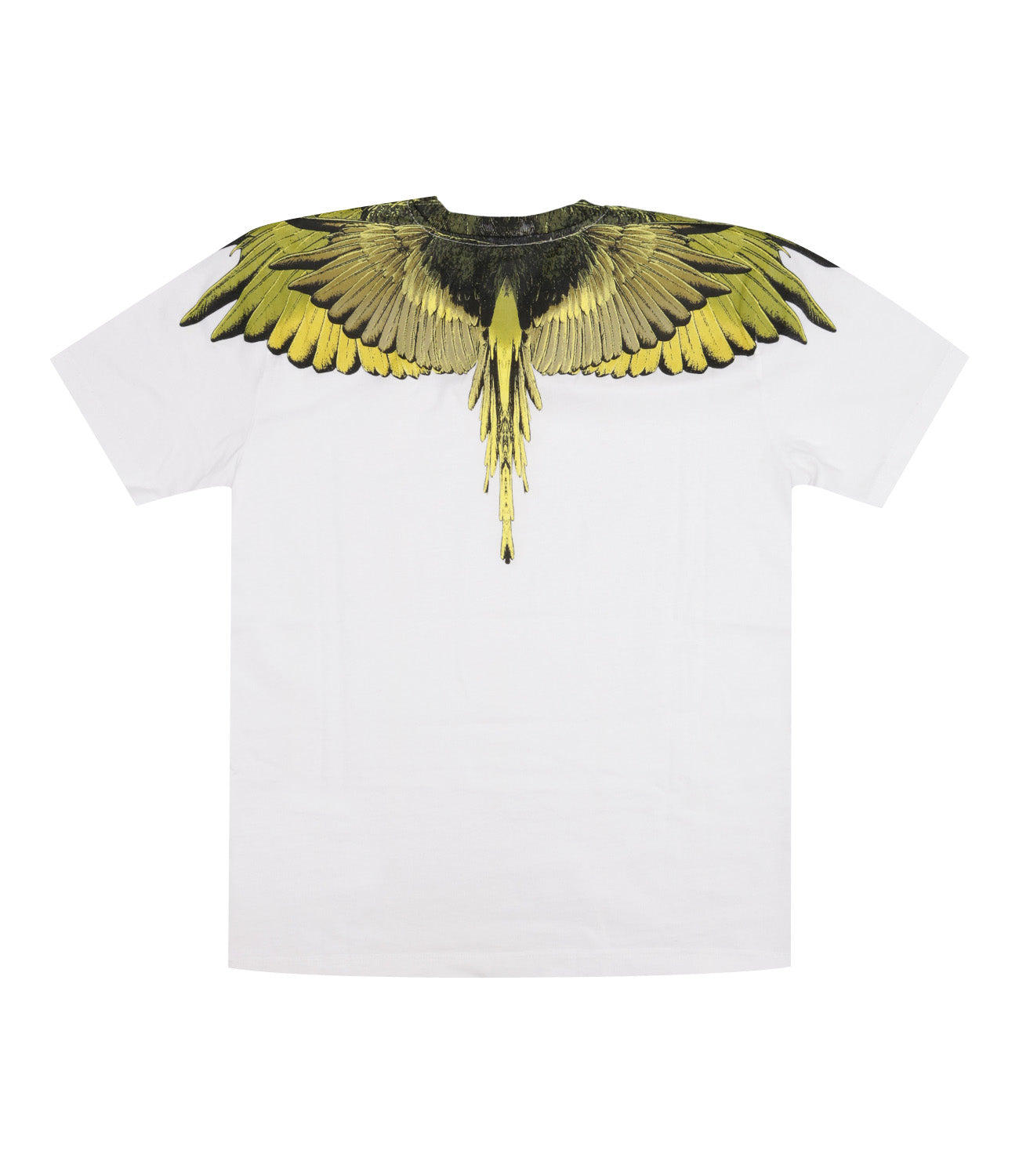 Marcelo Burlon Kids | T-Shirt Icon Wings Bianco e Limone
