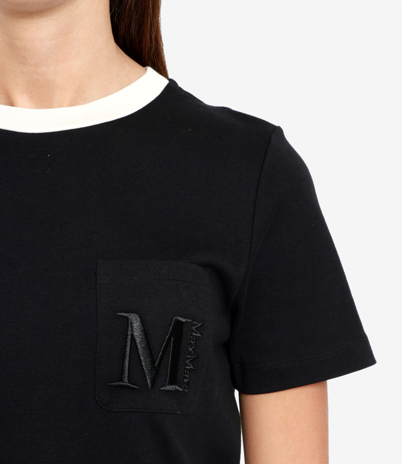 S Max Mara | T-Shirt Lecito Nera e Beige