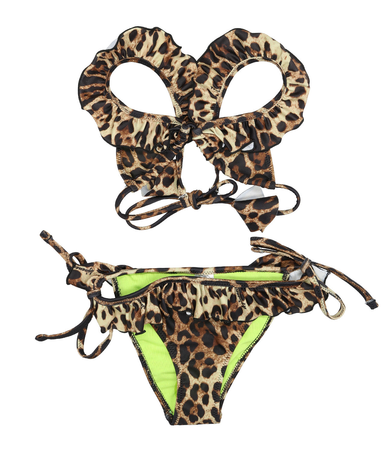 4giveness | Costume bikini Volant Braind Leopard