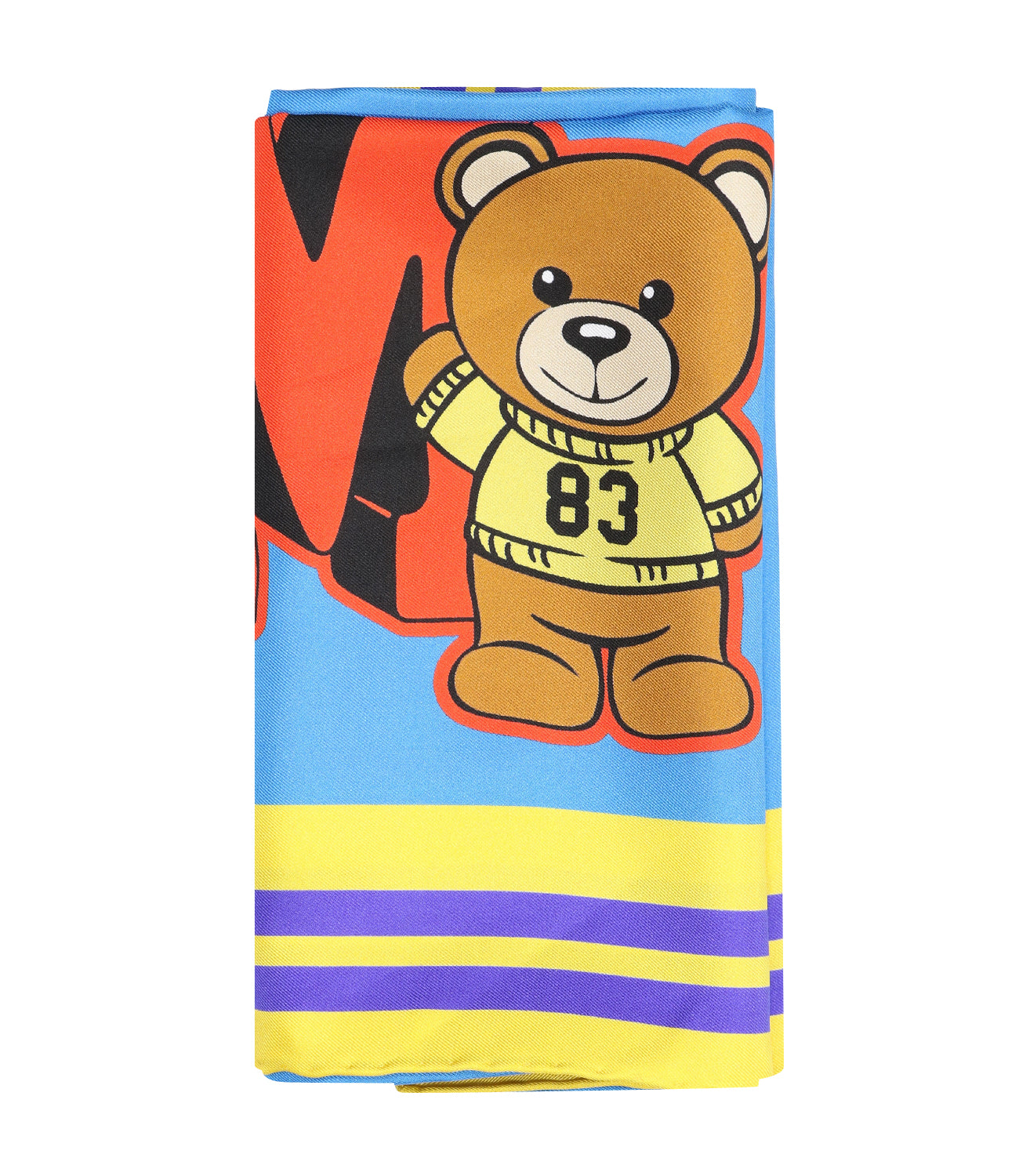 Moschino | Foulard Celeste e Giallo