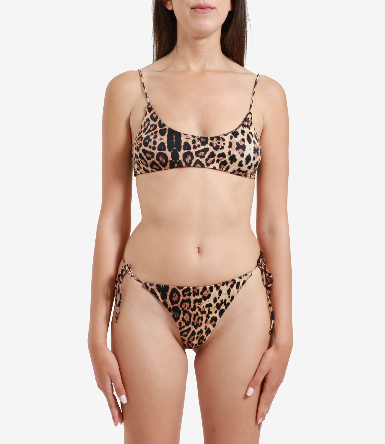 F**K Project | Costume Bikini Top, slip regolabile Leopardo