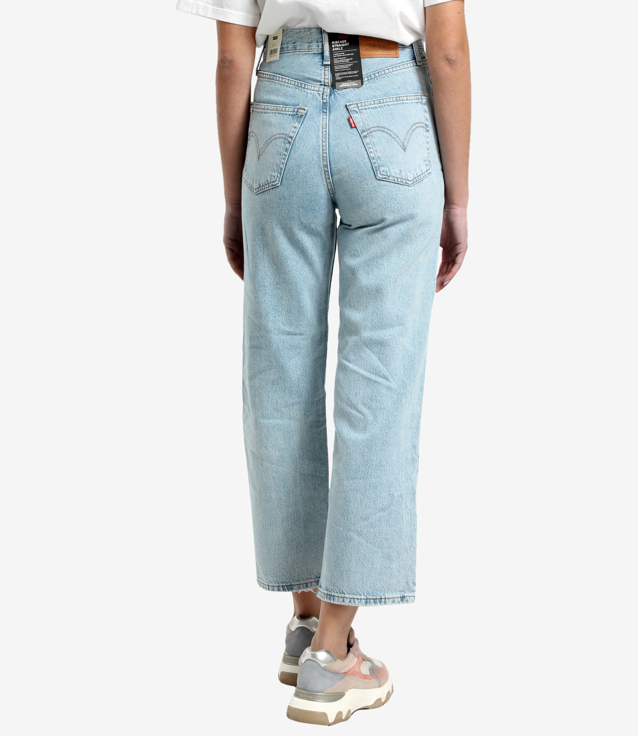 Levis | Jeans Ribcage Straight Ankle Cloud Over Blu chiaro