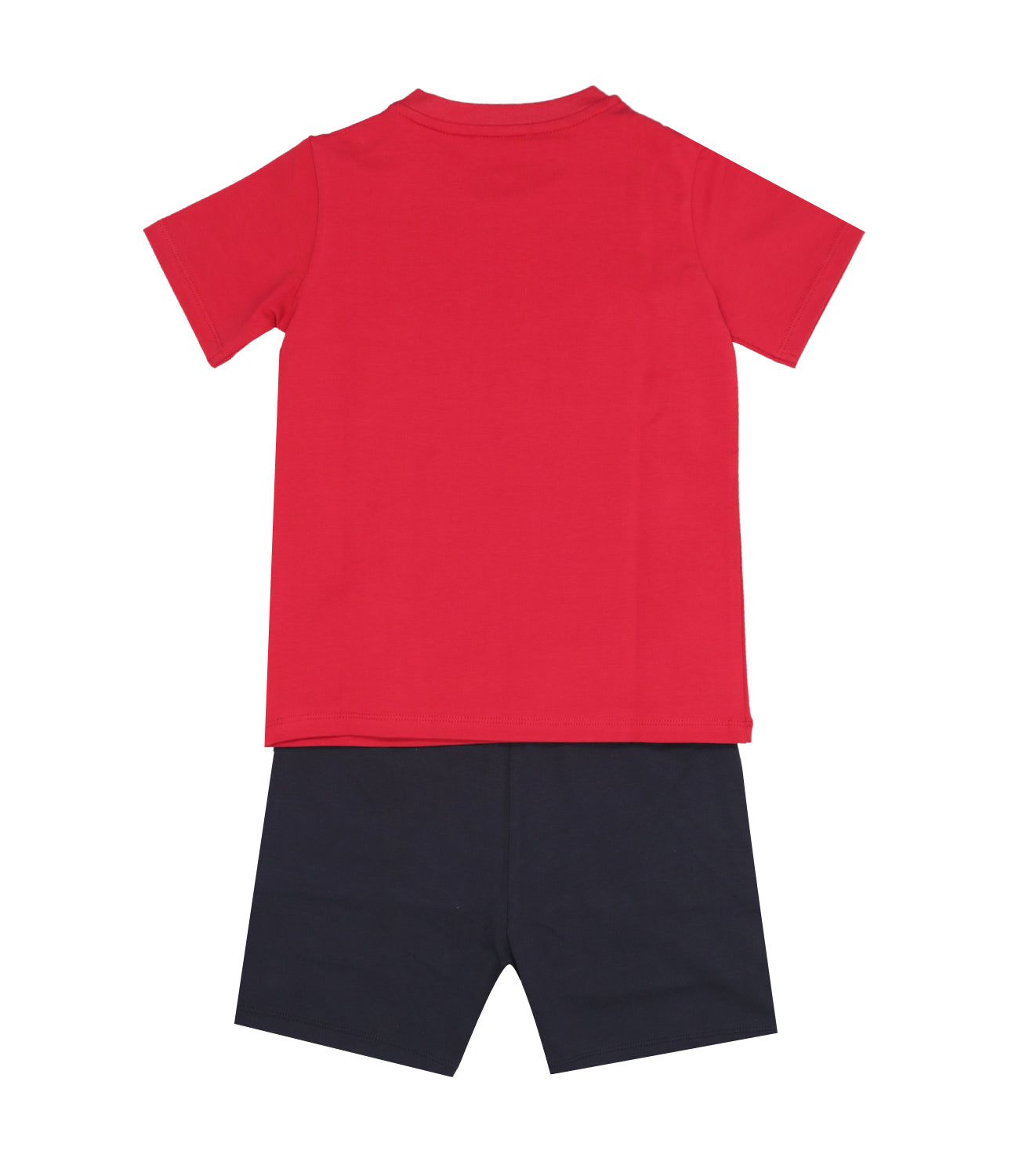 Moncler Junior | Set T-Shirt+Bermuda Rosso e Blu