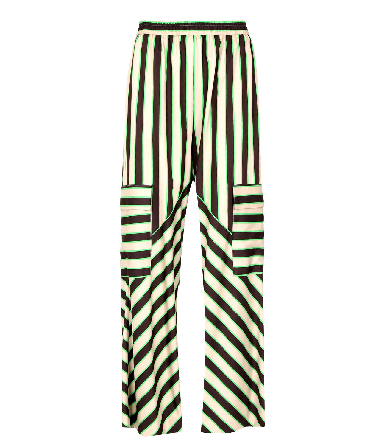 MSGM | Pantalone Beige e Verde