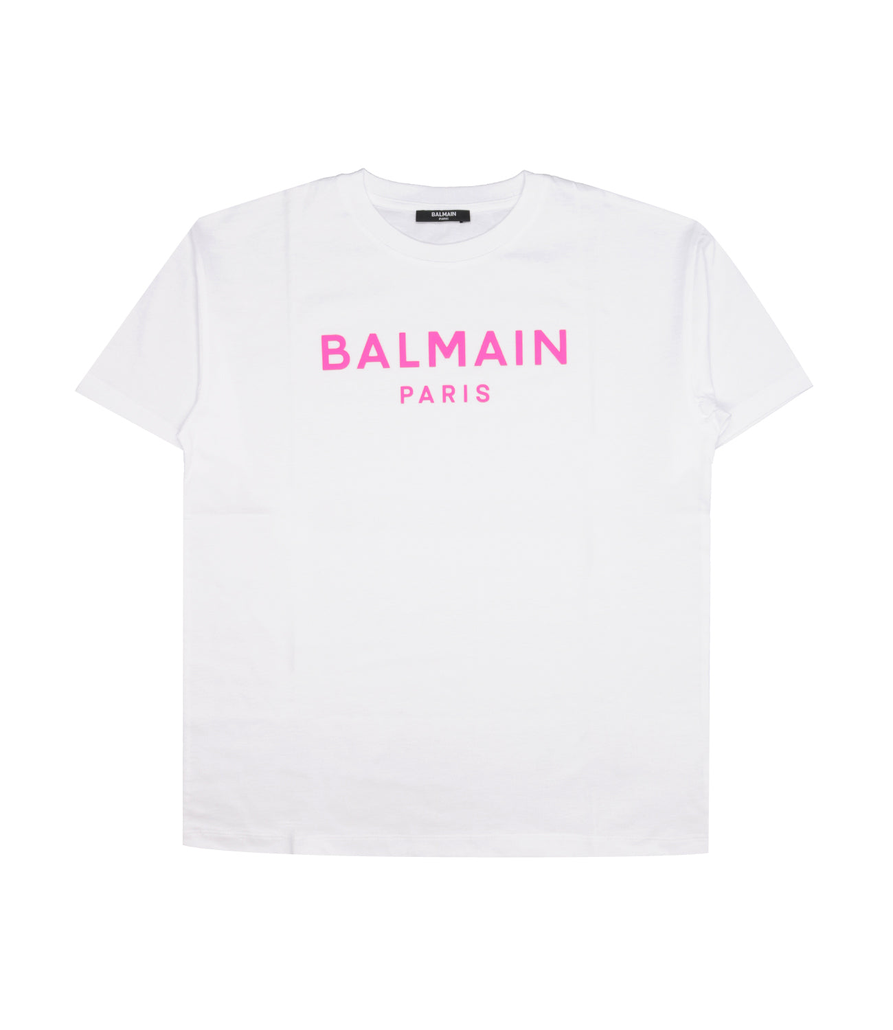 Balmain Kids | T-Shirt Bianca e Fuxia