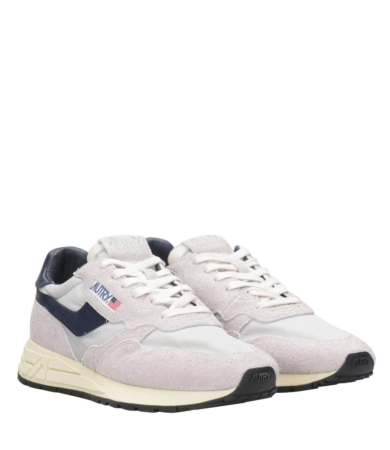 Autry | Reelwind Low Grey and Blue Sneakers