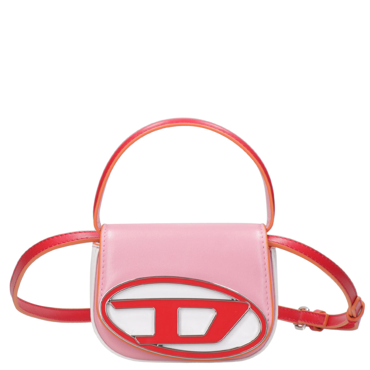 Diesel Kids Diesel Kids Hand Bag 1DR XS Red and Pink J01572 - Main Image