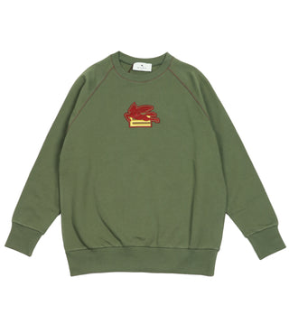 Etro Kids | Green and Bordeaux Sweatshirt